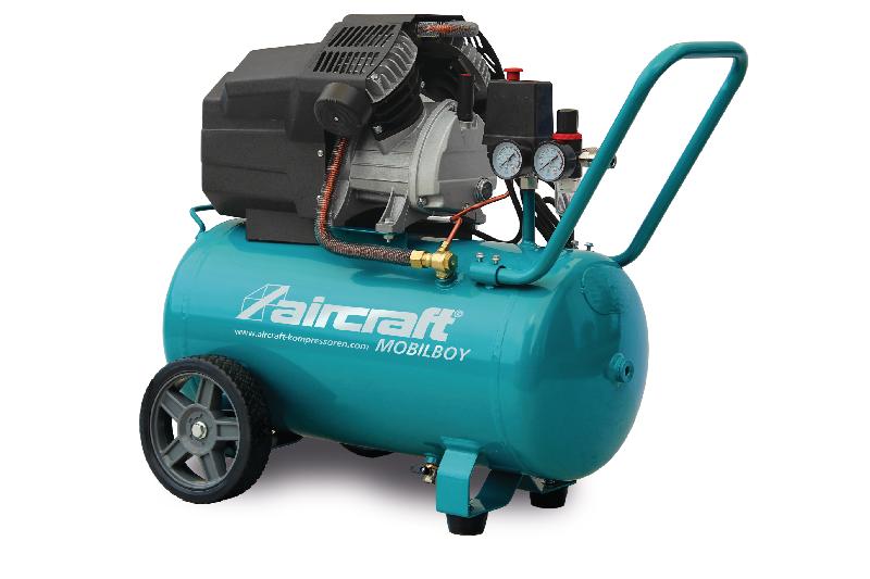 Compresseur mobile cuve 50 L 2,3 kW 3,01 Ch 400 L/min 10 bars 230V Aircraft MOBILBOY 401/50 E_0