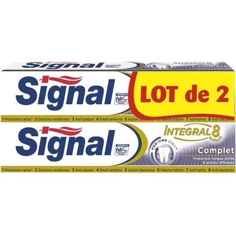 DENTIFRICE SIGNAL INTÉGRAL 8 COMPLET 75 ML (VENDU PAR 2)