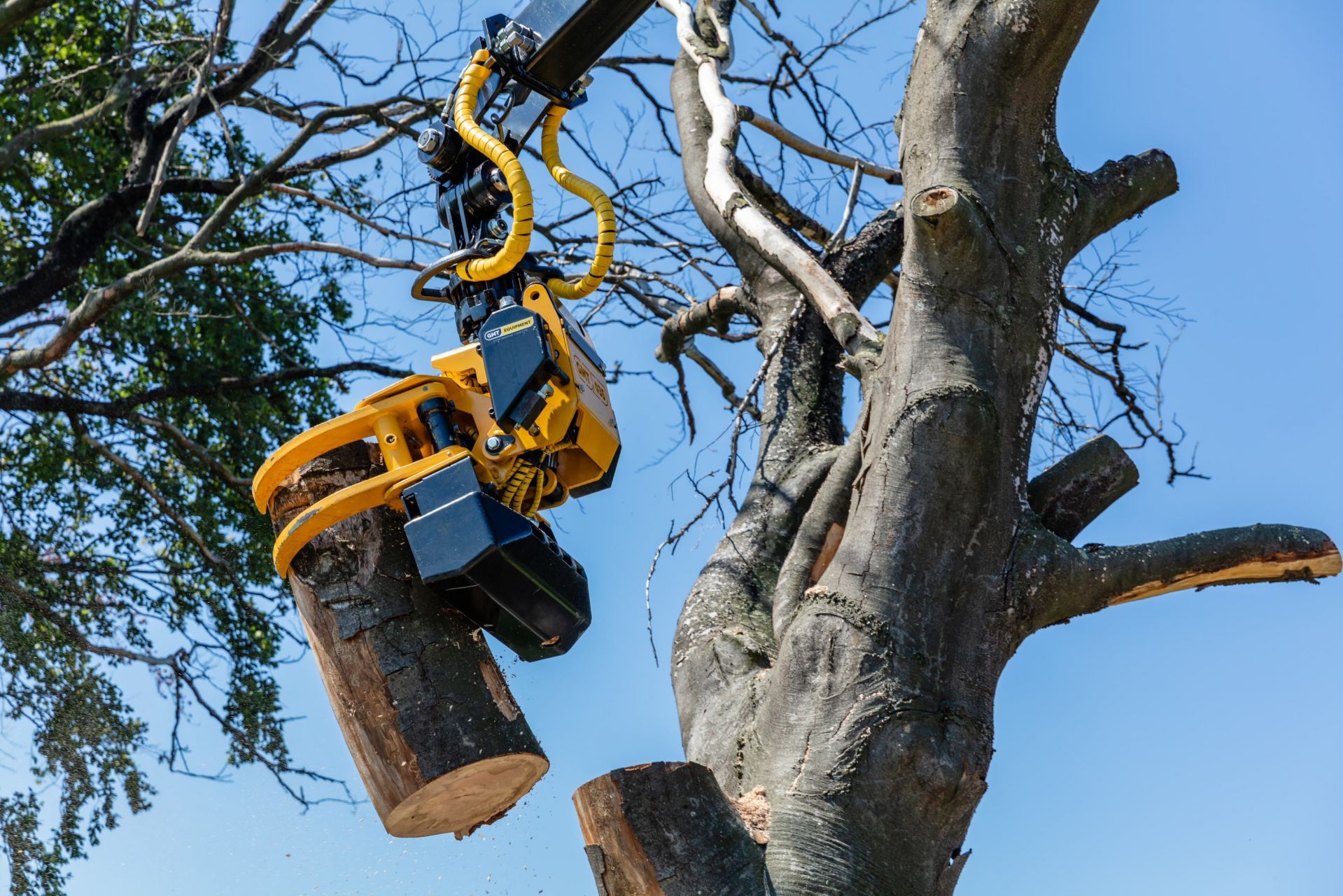 Grappin coupeur tronçonneuse pour grues_0