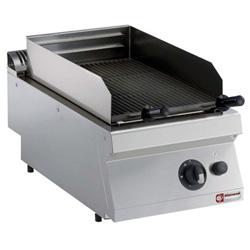 Grill pierre de lave gaz - grille en fonte amovible 1/2 module - Top embouti - G17/GPL4T-N_0