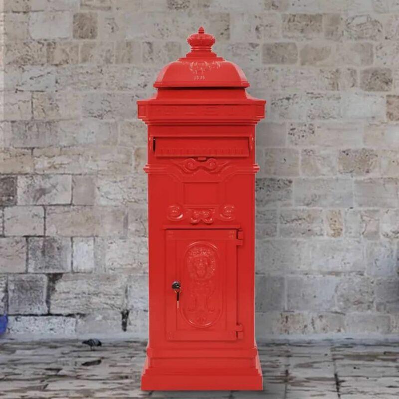 Grande boîte aux lettres/boîte à lettres Autonome en fonte daluminium De Boîte aux lettres en rouge 