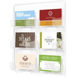 LOT DE 3 - PORTE-CARTES DE VISITE POUR MONTAGE MURAL