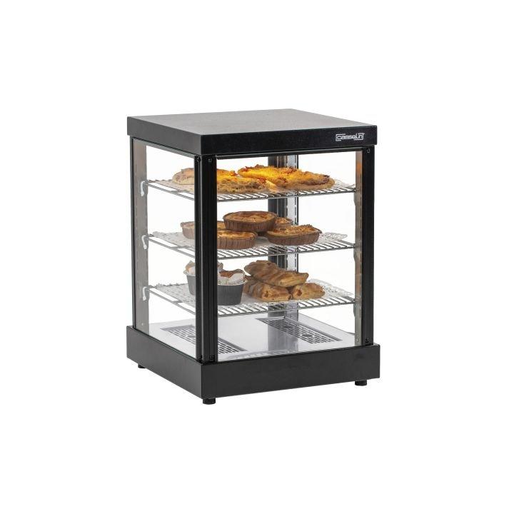 Mini vitrine chauffante 59 Litres, 3 niveaux, noire, 400 W, 220 V - MONO_0