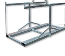 Rack pour 64 barrières de chantier - Réf. PBZFL1MH - avec option réhausse pour rack 128 barrières_0