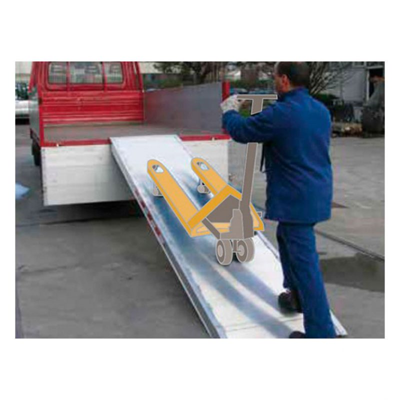 Rampe large en aluminium - avec ou sans bords - pour applications logistiques et transpalettes_0
