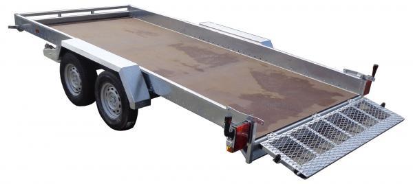 Remorque industrielle espace vert 11 avec frein - 450x190x18 cm - PTAC 3500 kg_0