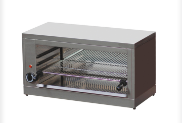 Salamandre simple - électrique ou gaz - construction en acier inoxydable avec grille réglable_0
