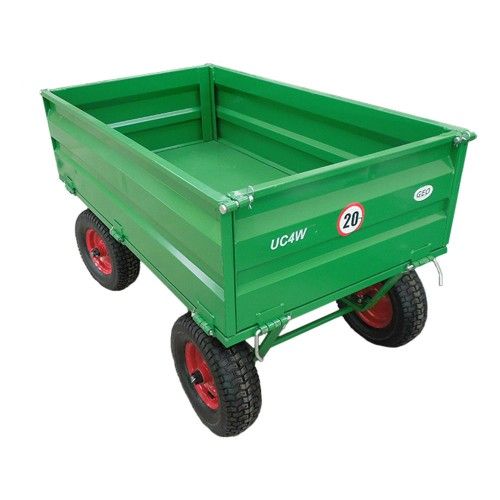 UC4W Benne agricole Rimorchio - Geo - Charge 500 kg - Longueur 155 cm - Compatible petits tracteurs et ATV_0