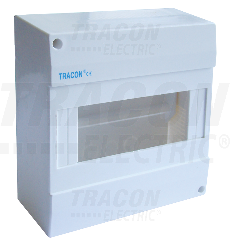 Boîte de distribution en saillie - sans cache 1×8 modul - IP40 - dimensions 160×160×62mm_0