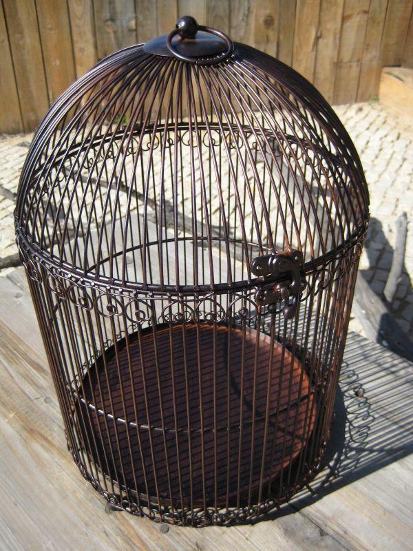 CAGE À OISEAU EN FER - GRAND MODÈLE