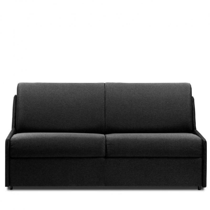 Canapé convertible gain de place - ouverture express 140cm avec matelas 14cm - NEO gris anthracite_0