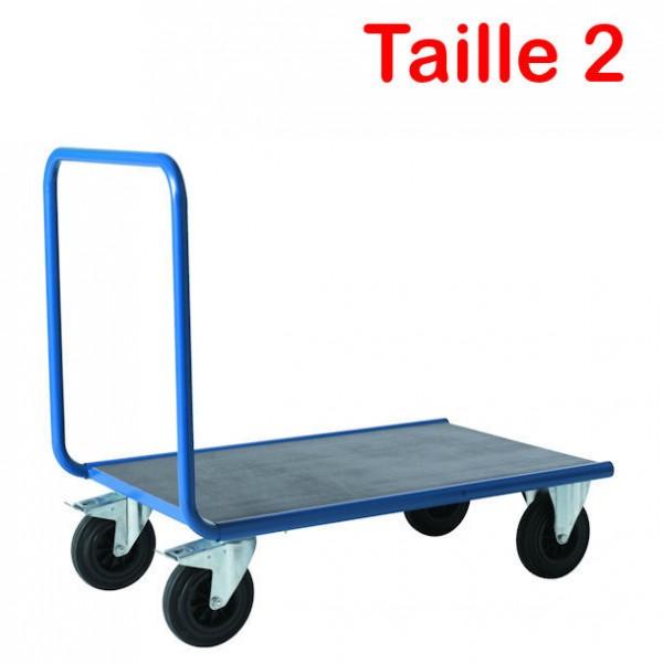 Chariot de manutention 1 dossier nu - 500 kg - Format 1225 x 676 mm - Conforme EN 1757-3 - Marque Rolléco_0