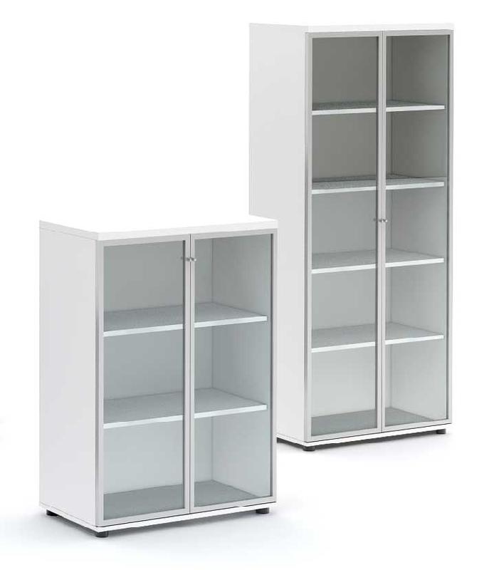 CRYSTAL / ARMOIRE BASSE PORTES VITRÉES H113 X 80 CM_0