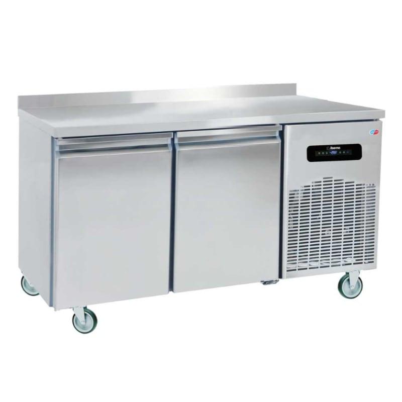 Desserte réfrigérée murale snack 600 - Iberna - 2/3/4 portes en acier inox avec froid ventilé et contrôle digital_0