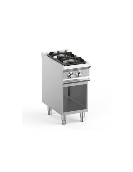 Fourneau 2 feux gaz sur placard ouvert MBM - Référence : FB74AXL_0