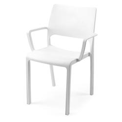 METRO PROFESSIONAL - Fauteuil gastro TRAMONTANA en résine de polypropylène 57,5x52,5x82cm avec accoudoirs - blanc - 11960_0