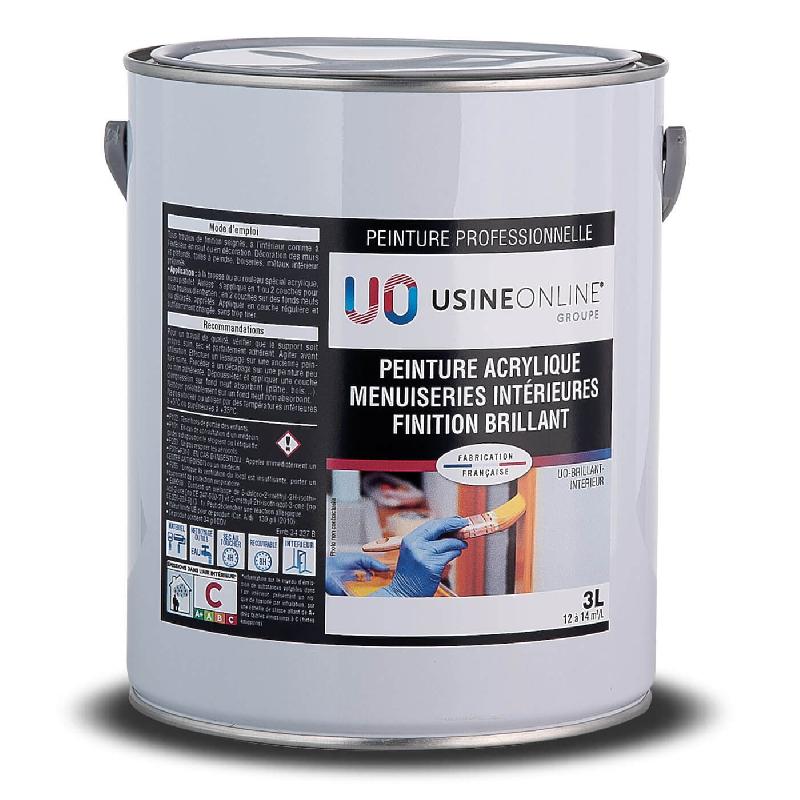 Peinture intérieure professionnelle - Peinture Acrylique - Brillante - Menuiseries - USINE-ONLINE Réf: UO-BRILLANT-INTERIEUR_0