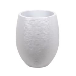 Pot EGG GRAPHIT blanc ceruse 53L POETIC - blanc plastique polypropylène 013737 BL.CER CX2_0
