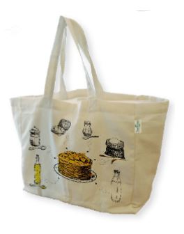 Sac écologique réutilisable - en coton biologique naturel 200 g/m²_0