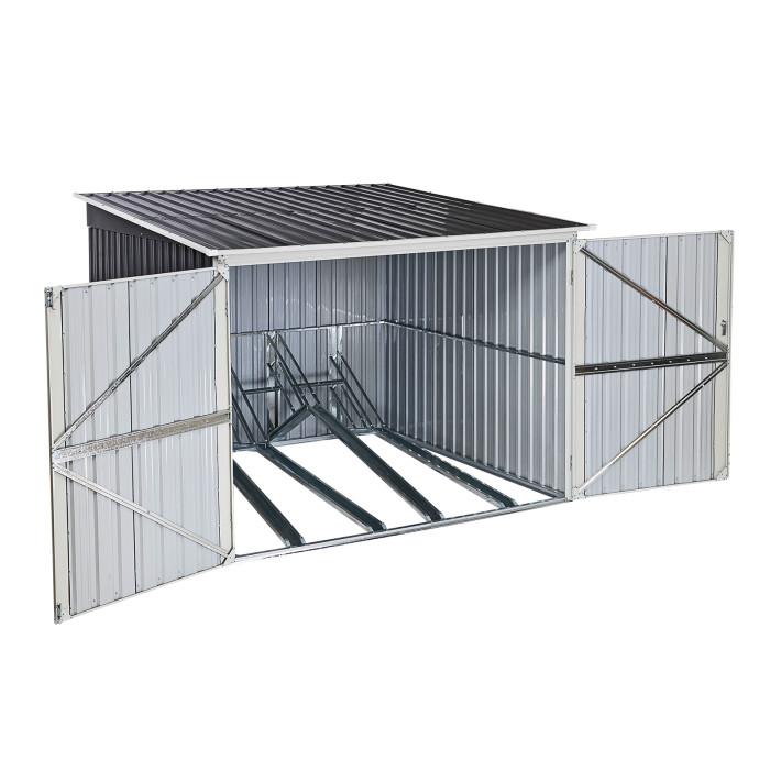 Abri à vélo / garage à vélo pour 4 vélos_0