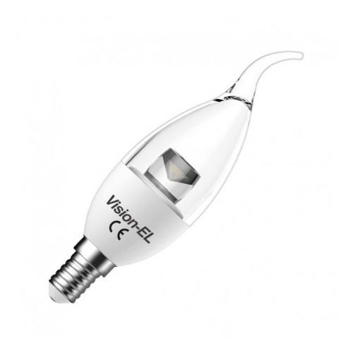 Ampoule led 6  watt flamme clair e14 3000°k dim ceramic_0