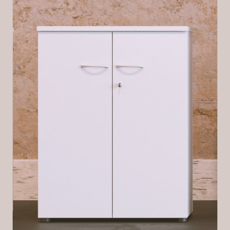 Armoire à portes battantes H 104 cm QUIETUDE - 2 tablettes Structurex® - Fabriquée en France_0