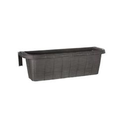 Bama Jardinière de balcon Venice avec récupérateur d'eau cm.60 Blanc - gris 8007633303111_0