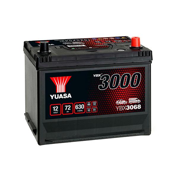 BATTERIE VOITURE YUASA YBX3068 12V 72AH 630A_0