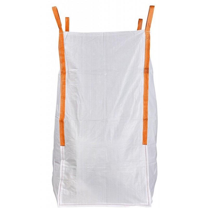 Big Bag XL 90x90x190 - 1.75m³ - Polypropylène blanc - Charge 1500kg - Ouverture totale_0