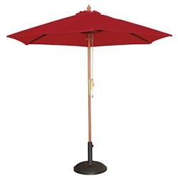 Bolero Parasol de Terrasse Rouge Professionnel à Poulie de 3 m - rouge GL305_0