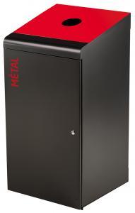 Borne tri 120l tripoz metal - manga + rouge 3020_0