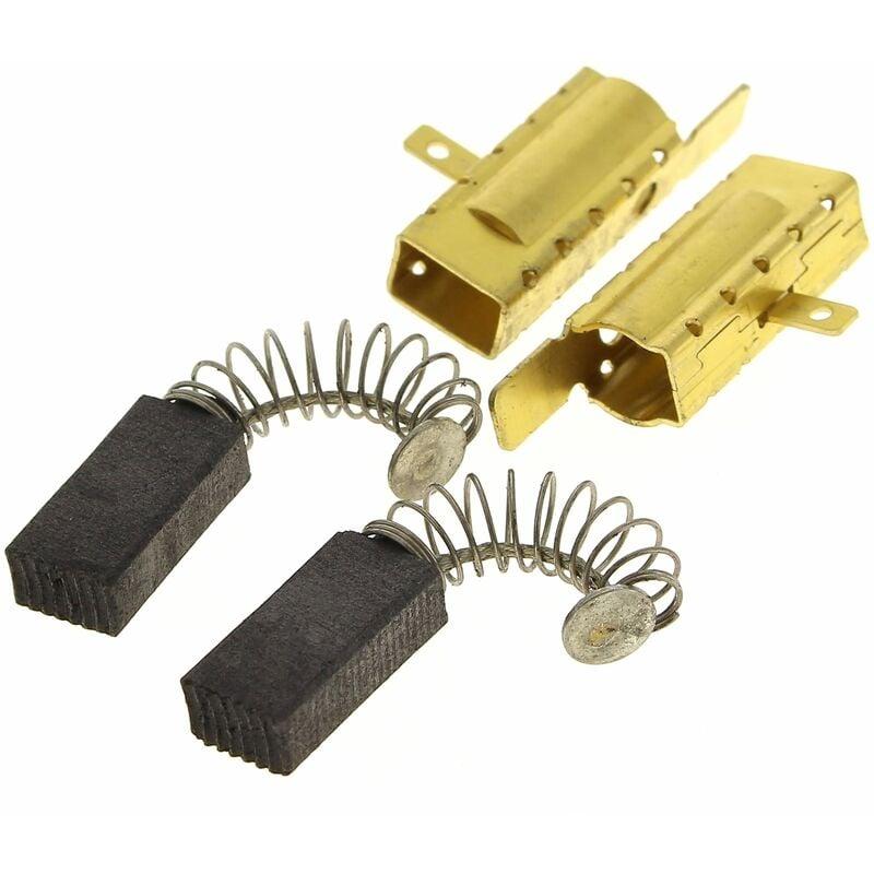 Vhbw 2x Balais de charbon pour moteur 6 x 8 x 14mm compatible avec Kress HM  10-2 outil électrique, marteau piqueur, scie circulaire, défonceuse