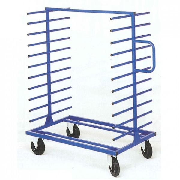 Chariot à bras support 12 niveaux - simple ou double - capacité jusqu'à 400 kg - Rolléco_0