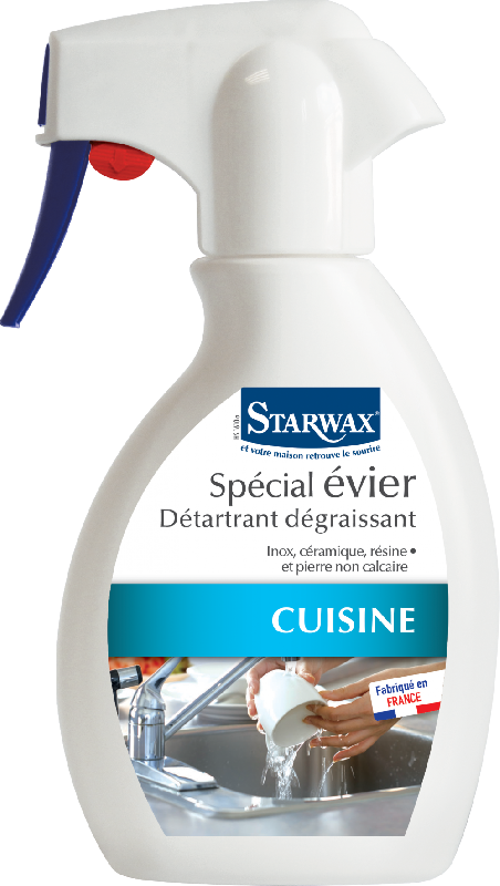 Détartrant dégraissant spécial évier 250ml - STARWAX 267 - Fabrication française_0