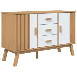 Helloshop26 - Buffet bahut commode armoire meuble de rangement organisateur cuisine salle de séjour salon et 114 x 43 x 73,5 cm bois 02_0036170 - 300_0