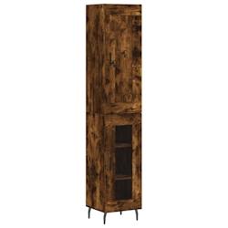 Helloshop26 - Buffet bahut commode armoire meuble de rangement organisateur cuisine salle de séjour salon haut 34,5 x 34 x 180 cm 02_0033313 - 300021_0