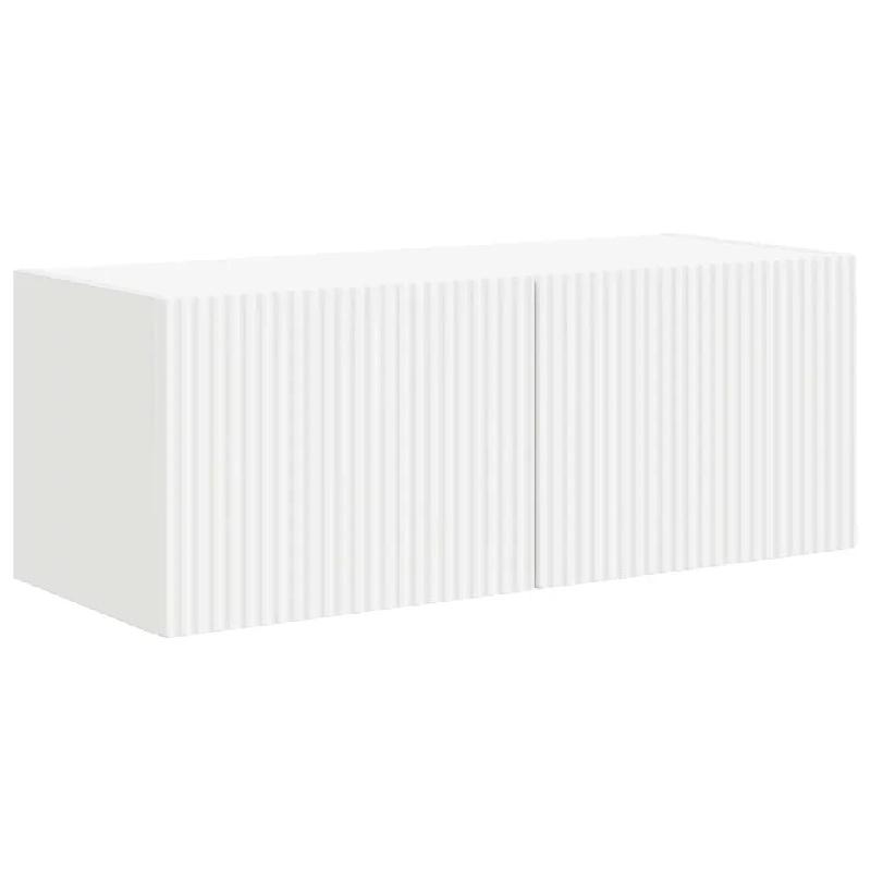 Helloshop26 - Meuble TV mural moderne avec portes pivotantes et étagères pour un rangement pratique et stylé 60 x 31 x 29 cm en bois 02_0054899 - B_0