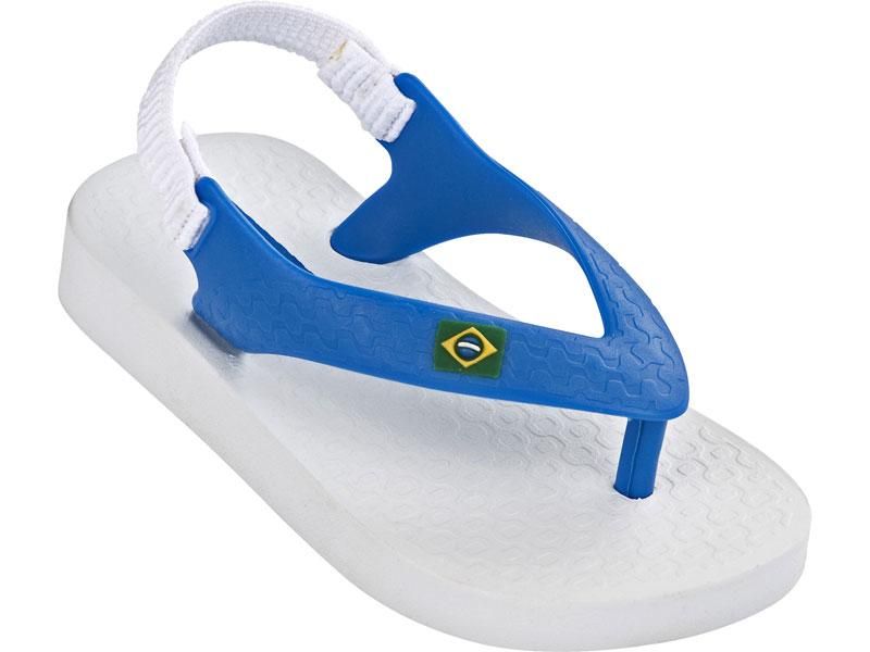 IPANEMA TONGS CLASSIC BRAZIL BABY BLANCHES BLEUES CHAUSSURES