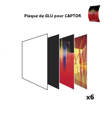 PLAQUE DE GLU CAPTOR POUR DÉSINSECTISEURS -COLORIS ORANGE