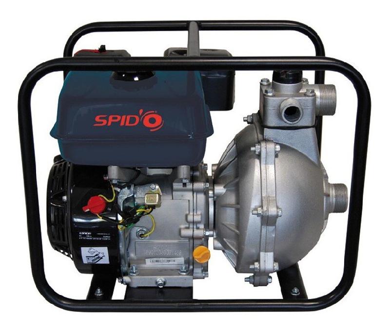 Pompe thermique Spid'O T 435 - moteur 4 temps 5,6 CV - débit 25 m³/h - pression 6 bars - autonome sans électricité_0