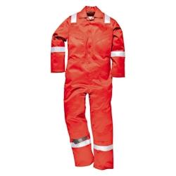 Portwest - Combinaison de travail résistante aux flammes et antistatique 350g Rouge Taille L - L rouge textile 5036108167357_0