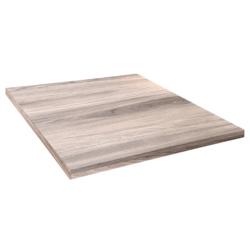 Restootab - Plateau 60x60 decor bois tages - marron Bois manufacturé PL-6060M-TAGES_0