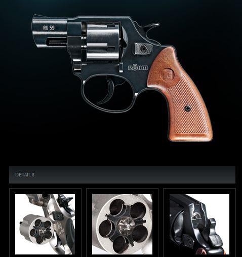 Revolver RG59 9mm - Lanceur de fusées détonantes, crépitantes et sifflantes - Réf : 42815998_0