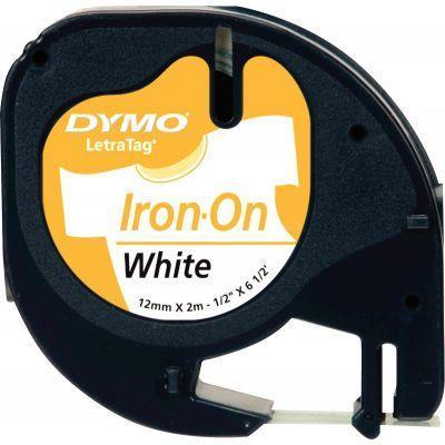 Ruban de transfert thermique Dymo Letratag textile - Impression noire 12mm x 2m - Réf. 18769_0