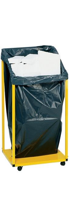 Sac en plastique 400L LD-PE gris - 100 µm - l.650/550xL1600 mm - 50 pièces/carton_0