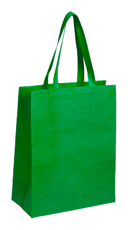 Sac shopping publicitaire - non tissé avec anses longues - 70 g/m² - couleur verte_0