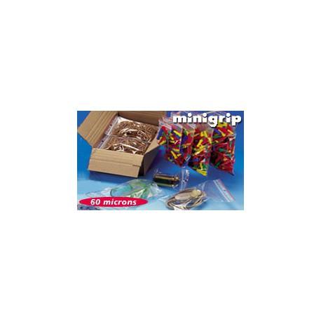 Sachet Minigrip neutre PEBD 60 microns - 4 x 6 cm - Carton de 1000 - Référence TLE427_0
