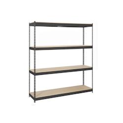 SimonRack Étagère Industrielle, 2000x1500x600 mm, 4 Niveaux en bois, Étagère Charge Lourde, Anthracite/Bois - Simonforte - métal 8425437100710_0
