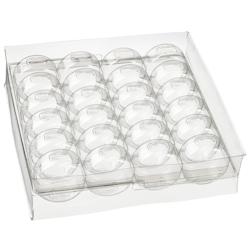 SOLIA Calage 24 macarons transparent - PP10050 - par 192 pièces - transparent plastique PP10050_0