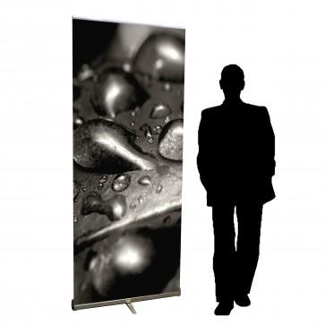 Stand rollup compact - robuste, garanti à vie, visuel de 160 à 220 cm, impression HD Epson Ultrachrome_0